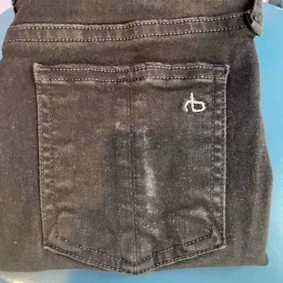 Rag &‎ Bone High Rise Skinny Jean in Black Size 26 - Picture 7 of 8